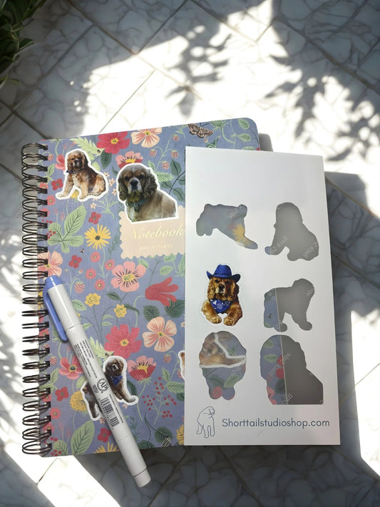 Personalized Pet Sticker Sheet | Waterproof & Glossy Design
