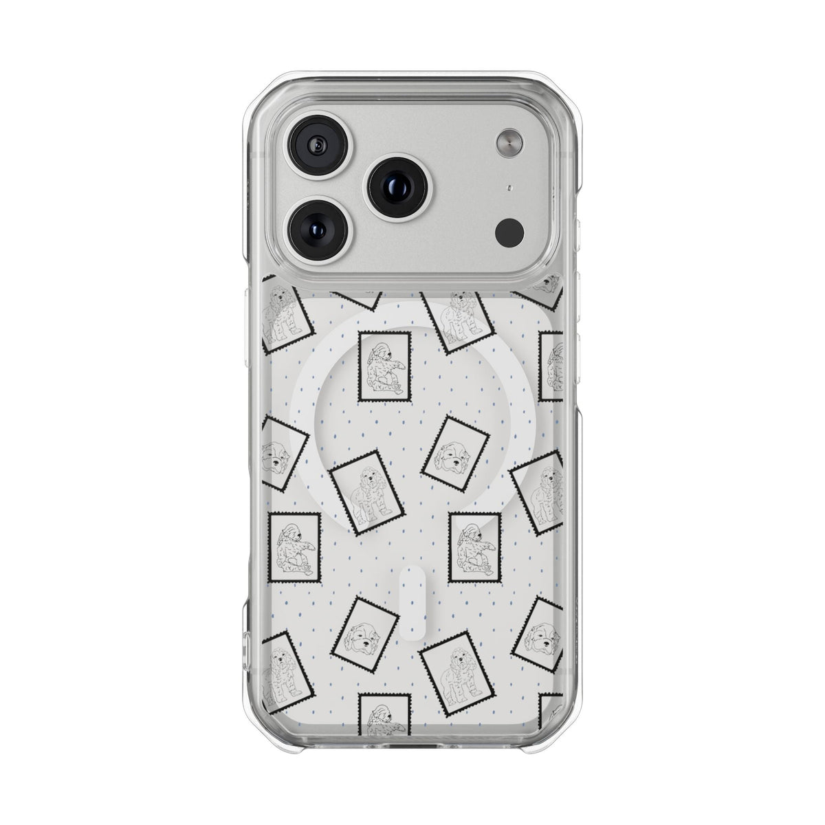 MagSafe Clear Phone Case — Vintage Cocker Spaniel Magnetic Impact Protection iPhone 17 Pro